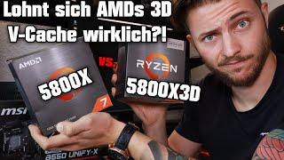 Lohnt sich AMDs 3D V-Cache wirklich?!  RYZEN 5800X3D vs. 5800X CPU Gaming Benchmark 1080p 1440p