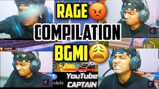 RAGE COMPILATION YOUTUBE CAPTAIN BGMI | PUBG MOBILE