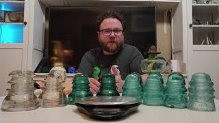 Glass Insulator Collection From Hemingray, Whitall Tatum, and Brookfield.  Some over 100 Years Old.