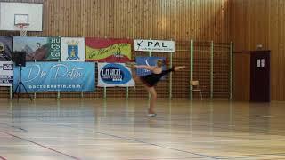 Carmen Tejero Gomez. Club Patina Las Rozas. Oro en I Open Huesca