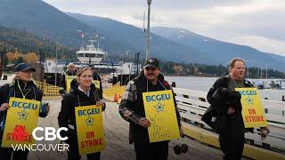 Some B.C. residents fed up as Kootenay Lake ferry job action continues