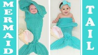 Pt.1 Glama's 2 in 1 Loom Knit Mermaid Tail Cocoon/Blanket