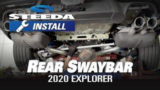 Steeda 2020 Explorer Adjustable Rear Sway Bar Installation, 555-1030