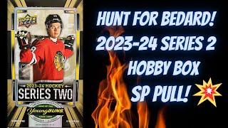  Connor Bedard Hunt!  2023-24 Upper Deck Series 2 Hockey Hobby Box BOOM!