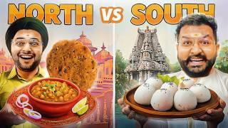 North Indian Vs South Indian Food Challenge || FoodieWe 24hrs Challenge