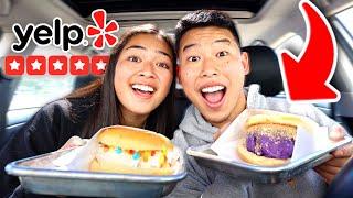 Full Day of Eating Only Desserts | Donuts & Ice Cream | Zach & Tee