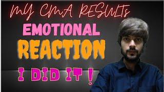 My CMA Result. Emotional Reaction #cmaresult