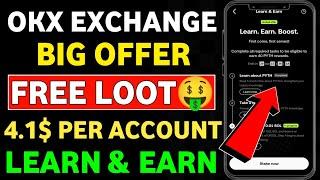 Okx Exchange Pyth Token Campaign || Okx Exchange New Free Loot || Okx Exchange Learn & Earn Offer