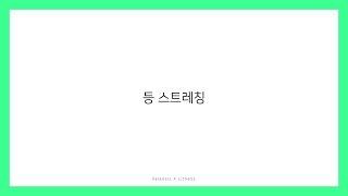 폼롤러 선택 방법과 간단 등 스트레칭 │ 밸런시스 코리아