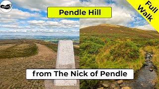 Pendle Hill Walk from the Nick of Pendle - The Full Walk in 4K