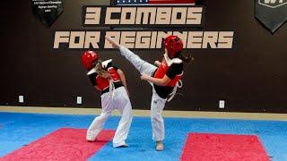 3 Must-Know Kick Combos for Beginners | W1 Taekwondo