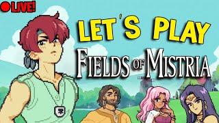 changing plans bc new farming sim has grabbed me by the throat | Fields of Mistria (LIVE!)