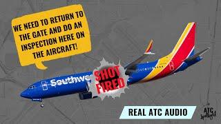 Southwest Plane Struck By Gunfire: ATC Audio Captures Plane Return to Gate for Inspection in Texas