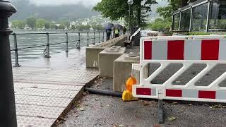 Bregenz: Bodensee über Ufer getreten