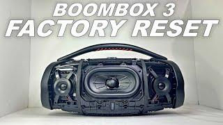 JBL BOOMBOX 3 FACTORY RESET !!!