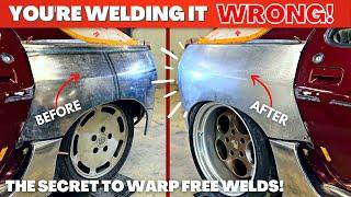 The SECRET to Warp Free Welds! - Widebody Porsche 928 Body Panel Welding, Metal Shaping - 928 Ep. 17