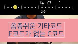 하나님이시여, 주는나의,  쉬운기타코드, C코드 찬양, 특송