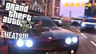 ESCAPING 5 STARS WITH CHEATS (gta 5)‼️