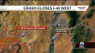 Interstate 40 direction closed near Route 66 Casino