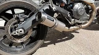 Pipe Werx CarbonEdge GP Exhaust Ducati Scrambler 800 2014 onwards static rev with