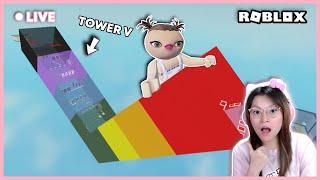 TOWER HURUF V BIKIN AKU TERVUSING VUSING ?!! [V TOWER ROBLOX INDONESIA]