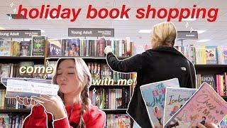 BOOK SHOP WITH ME! (book shopping + book haul | bookmas day 1️