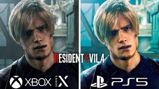 Resident Evil 4 Remake PS5 vs Xbox Series X Graphics Comparison