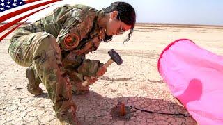 US Airmen Prepare Dirt Landing Strip for C-130s in Africa in Just Hours