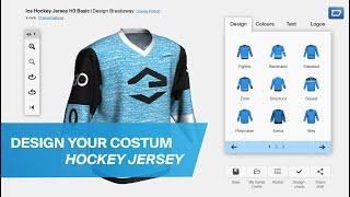 Ice hockey jersey: design your costum hockey sweater with the owayo 3D Configurator