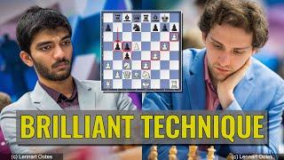 Brilliant technique | Alexander Donchenko vs Gukesh | Tata Steel 2024