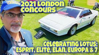 2021 London Concours - Lotus Legends: Elise, Elite, Elan, Europa & 7 [Plus Harry Metcalf Esprit]