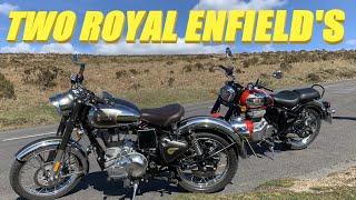 Two Royal Enfield's & The Voice Of Experience - Royal Enfield Classic 350 & Classic 500 On Dartmoor