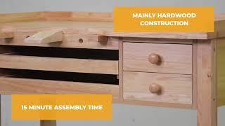 Standard Hardwood Jewellers Bench - Product Introduction - Durston Tools