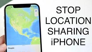 How To Stop Sharing Location On iPhone! (2023)