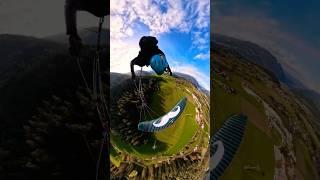 Landing approach on the FLARE Moustache | Kronplatz  #paragliding #speedflying