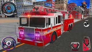 Rosenbauer Firefighter Rescue Simulator - Monster Fire Truck Siren Nct Song | Android Gameplay iOS