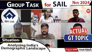 Actual GT Topic for for SAIL Nov 2024 | Group Task | Start  GT & Interview Preparation