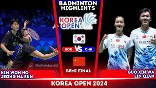 Kim/Jeong (KOR) vs Guo/Li (CHN) | Korea Open 2024 Badminton