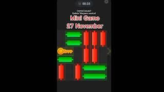 Mini Game Today 27 November Hamster Kombat How To Solve Mini Game Puzzle in Hamster Kombat  SOLVED