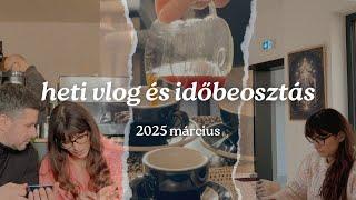 Heti vlog, időbeosztás  2025 | fatimapanka