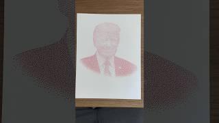 Trump Drawing! #dotwork #pointillism #stippling #youtubeartvideo #youtubeart #trump  #biden #art