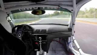 E46 M3 loses door at 280 kph | Nürburgring Onboard Race car