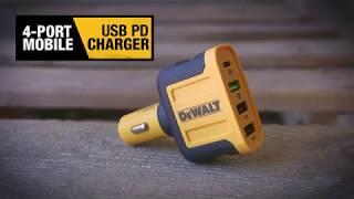 DEWALT 4-Port Mobile USB PD Charger