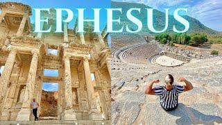 EPHESUS TURKEY Ancient City Vlog! ( The Library of Celsus, The Harbour Street, The Grand Theater )