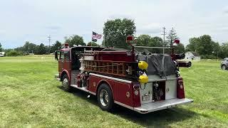 Retired fire truck siren demo