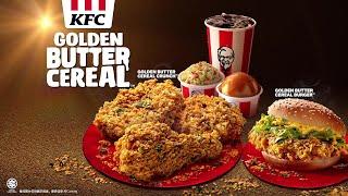 KFC Golden Butter Cereal系列，美味酥脆，好吃到吃光光！