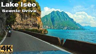 Breathtaking Scenic Drive around Lake Iseo in 4K60 FPS | Italy 4k