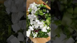 Summer salad with feta cheese