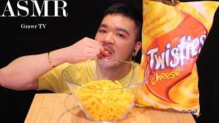 ASMR EATING CRUNCHY SNACK | TWISTIES CHEESE | GRAWR TV