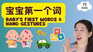 宝宝第一个词 | 手势 & 儿歌 & 普通话启蒙 | 宝贝中文 - Baby's First Mandarin Words & Gestures & Nursery Songs